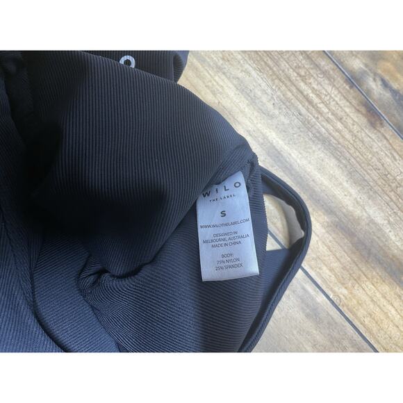 Wilo the Label Jumpsuit Ribbed Flare Leg Athleisure Yoga Activewear Dance Size S - Picture 8 of 12